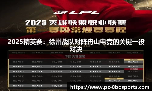 2025精英赛：徐州战队对阵舟山电竞的关键一役对决